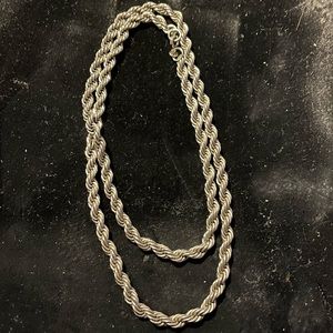 SOLD Sterling Silver 925 Rope Chain